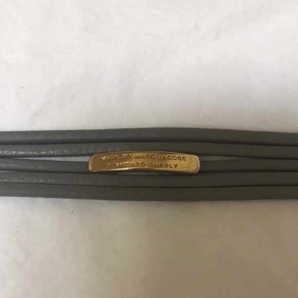 Marc by Marc Jacobs Grey Leather bracelet - Picture 3 of 7